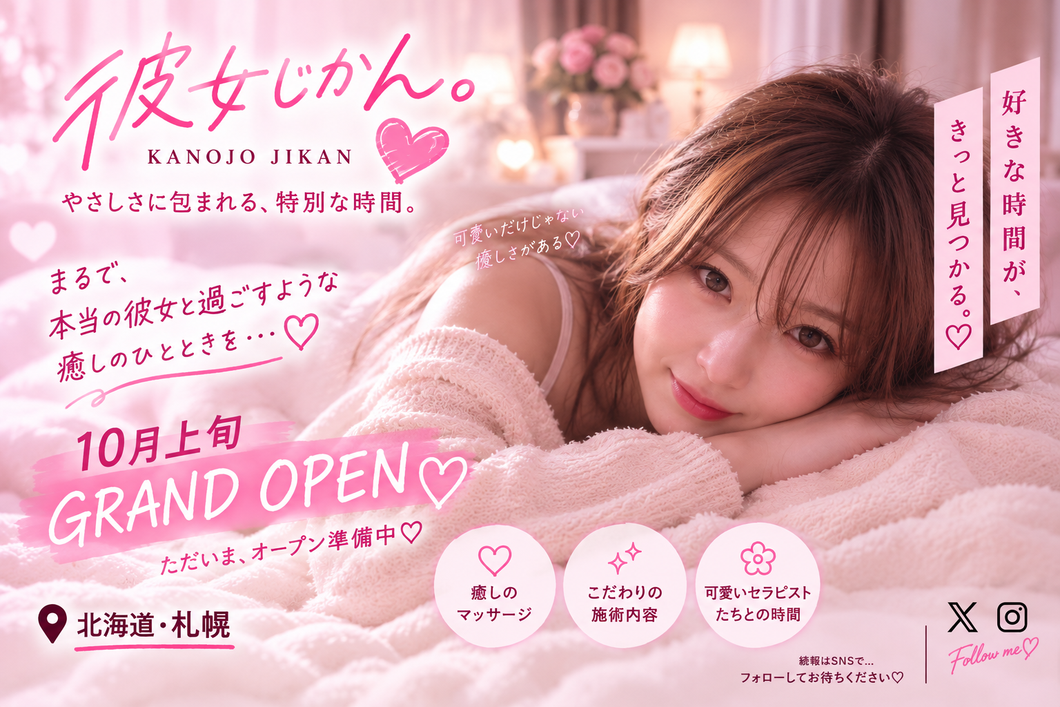 彼女じかん。10月上旬 GRAND OPEN